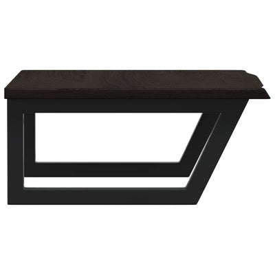 Teräs ja täysi tammi pesuallashylly Lulus (seinälle)