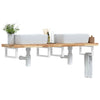 Pesuallashylly seinälle teräs ja täysi akasiapuu