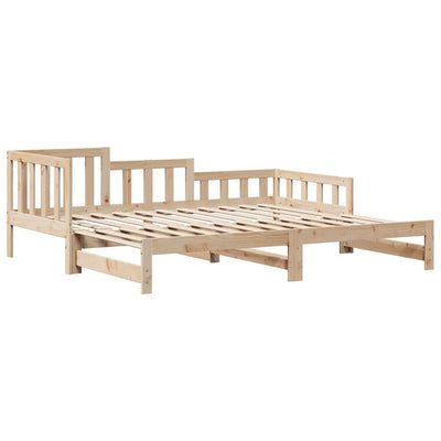 Vuodesohva rullilla ja laatikoilla 90x190 cm täysi mänty