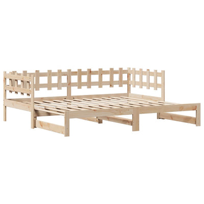Vuodesohva rullilla ja laatikoilla 90x190 cm täysi mänty