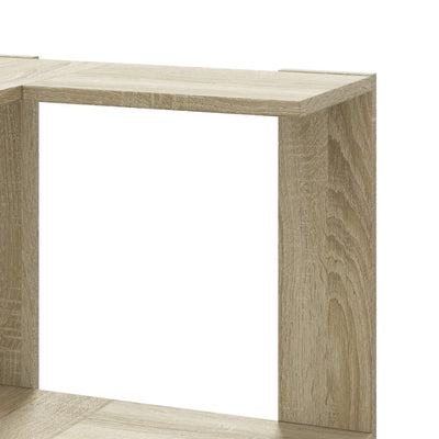 Kulmakirjahylly 5 tasoa Sonoma-tammi 50x50x179 cm tekninen puu