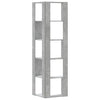 Kulmakirjahylly 5 tasoa betoninharmaa 50x50x179 cm tekninen puu