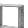 Kulmakirjahylly 5 tasoa harmaa Sonoma 50x50x179 cm tekninen puu