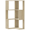 Kulmakirjahylly 3 tasoa Sonoma-tammi 50x50x102 cm tekninen puu