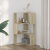 Kulmakirjahylly 3 tasoa Sonoma-tammi 50x50x102 cm tekninen puu