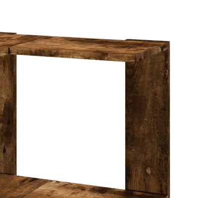 Kulmakirjahylly 3 tasoa savutammi 50x50x102 cm tekninen puu