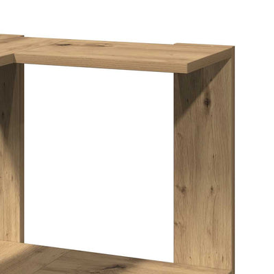 Artesaanitammi kulmakirjahylly Nader 50x50x102cm (3 tasoa, puinen)