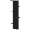 Musta seinäkulmahylly Clarine 36,5x36,5x140cm (puinen)