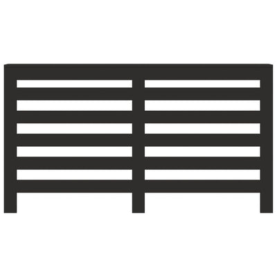 Lämpöpatterin suoja musta 149x20x82 cm tekninen puu