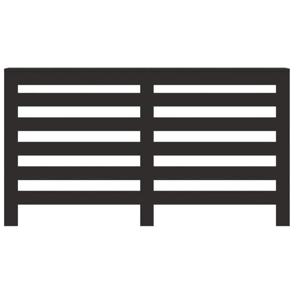 Musta lämpöpatterin suoja Erzsibet 149x20x82cm (puinen)