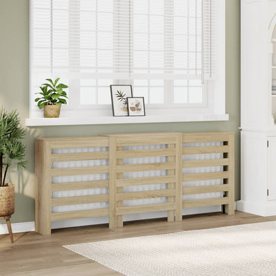 Lämpöpatterin suoja Sonoma-tammi 205x21,5x83,5 cm tekninen puu