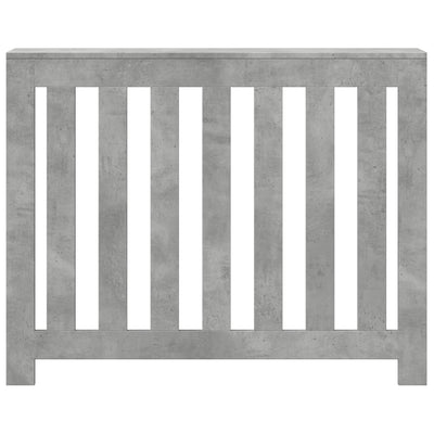 Lämpöpatterin suoja betoninharmaa 104x20x82 cm tekninen puu