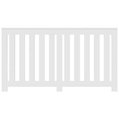 Lämpöpatterin suoja valkoinen 149x20x82 cm tekninen puu