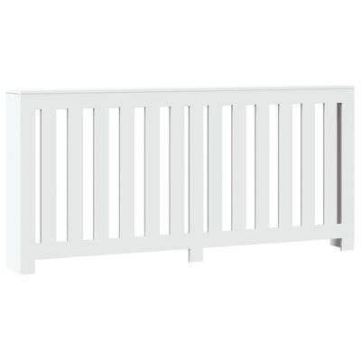 Lämpöpatterin suoja valkoinen 175x20x82 cm tekninen puu