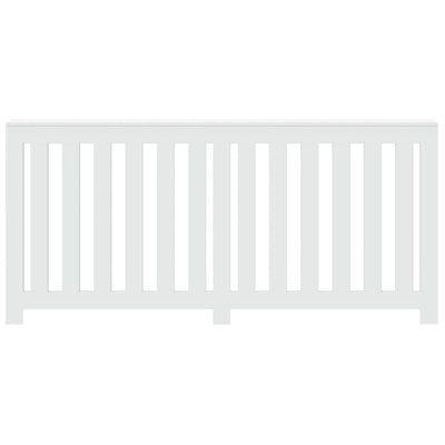 Lämpöpatterin suoja valkoinen 175x20x82 cm tekninen puu