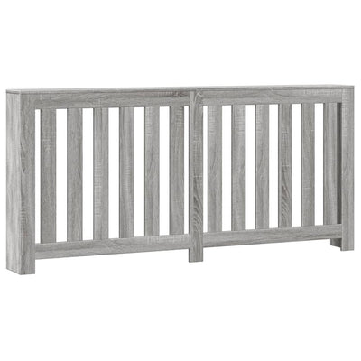 Lämpöpatterin suoja harmaa Sonoma 175x20x82 cm tekninen puu