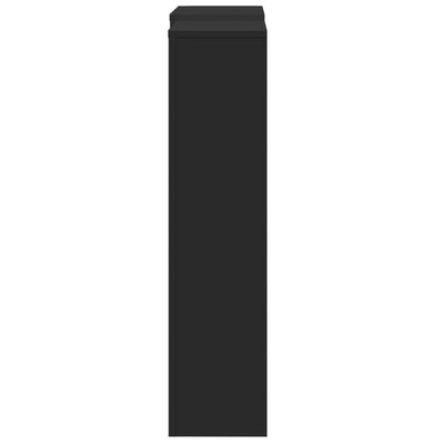 Lämpöpatterin suoja musta 205x21,5x83,5 cm tekninen puu