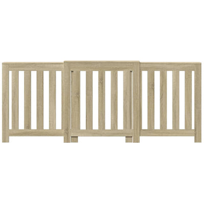 Lämpöpatterin suoja Sonoma-tammi 205x21,5x83,5 cm tekninen puu