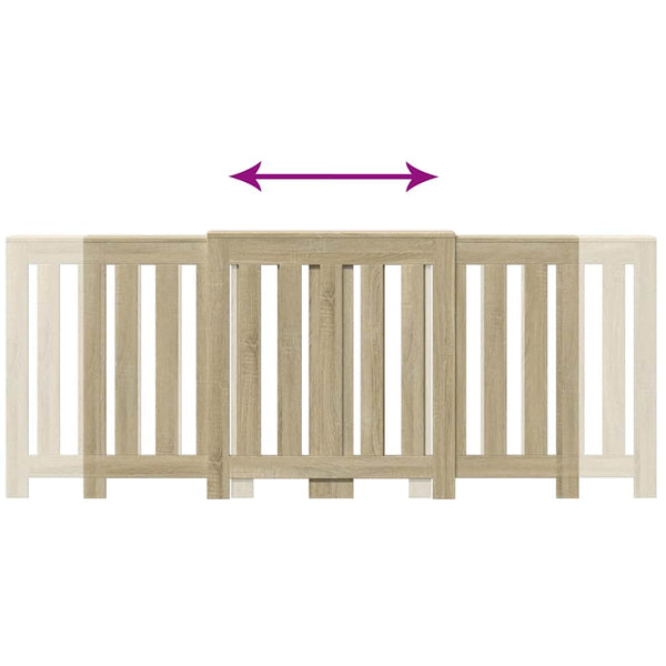 Sonoma tammi lämpöpatterin suoja Erzsibet 205x21,5x83,5cm (puinen)