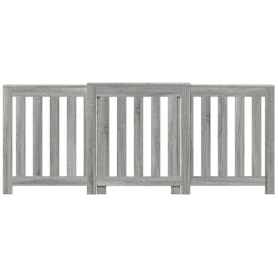 Lämpöpatterin suoja harmaa Sonoma 205x21,5x83,5 cm tekninen puu