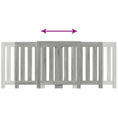 Lämpöpatterin suoja harmaa Sonoma 205x21,5x83,5 cm tekninen puu