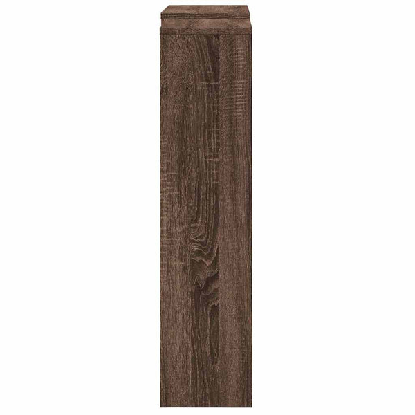 Lämpöpatterin suoja ruskea tammi 205x21,5x83,5 cm tekninen puu