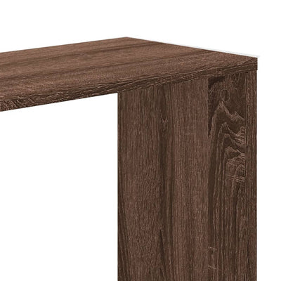 Kirjahylly 5 tasoa ruskea tammi 80,5x23,5x162,5 cm tekninen puu