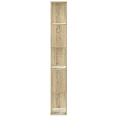Kirjahylly 5 tasoa Sonoma-tammi 45x23,5x162,5 cm tekninen puu