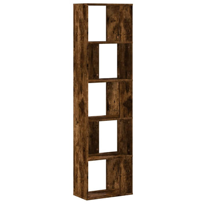 Kirjahylly 5 tasoa savutammi 45x23,5x162,5 cm tekninen puu