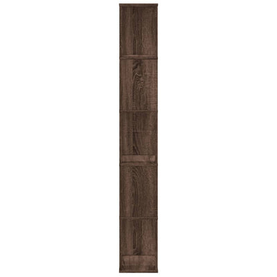 Kirjahylly 5 tasoa ruskea tammi 45x23,5x162,5 cm tekninen puu