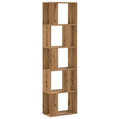 Kirjahylly 5 tasoa artesaani tammi 45x23,5x162,5 cm puu