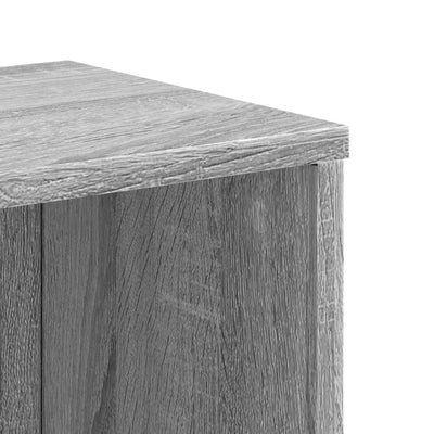 Kirjahylly harmaa Sonoma 50x25x105 cm tekninen puu