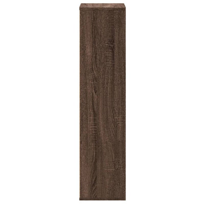 Kirjahylly ruskea tammi 50x25x105 cm tekninen puu