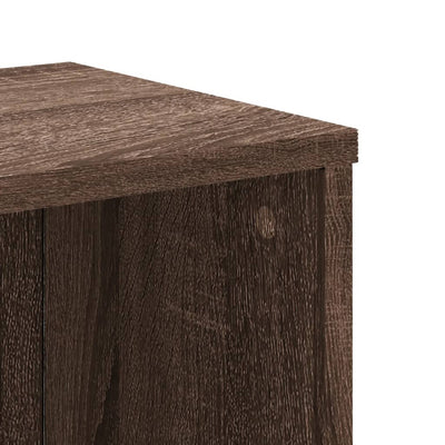 Ruskea kirjahylly Siegfrid 50x25x105cm (tammi, puinen)