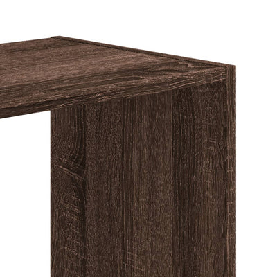 Kirjahylly ruskea tammi 68,5x32x75 cm tekninen puu