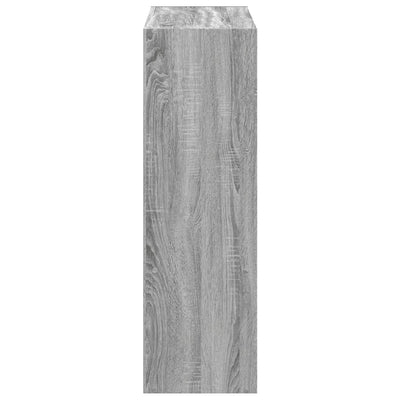 Kirjahylly harmaa Sonoma 102x32x102 cm tekninen puu