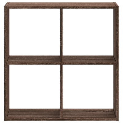 Kirjahylly ruskea tammi 68,5x32x68,5 cm tekninen puu