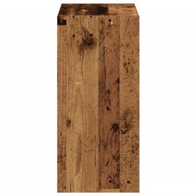 Kirjahylly vanha puu 68,5x32x68,5 cm tekninen puu