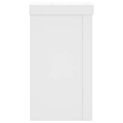 Kasvitelineet 2 kpl valkoinen 10x10x18 cm tekninen puu