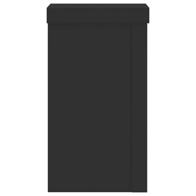 Kasvitelineet 2 kpl musta 10x10x18 cm tekninen puu