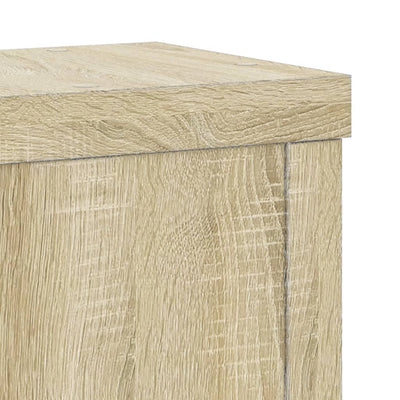 Kasvitelineet 2 kpl Sonoma-tammi 10x10x18 cm tekninen puu