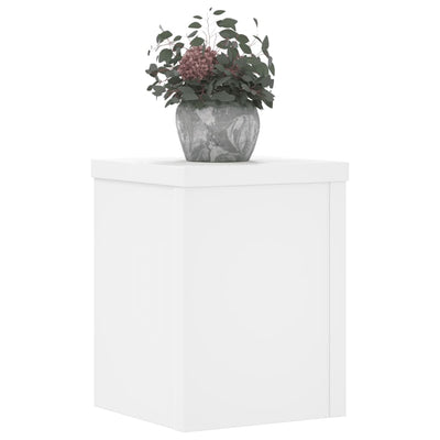 Kasvitelineet 2 kpl valkoinen 15x15x20 cm tekninen puu