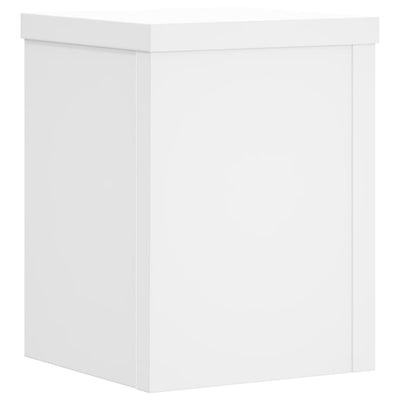 Kasvitelineet 2 kpl valkoinen 15x15x20 cm tekninen puu