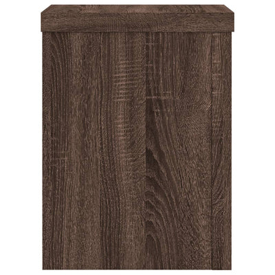 Kasvitelineet 2 kpl ruskea tammi 15x15x20 cm tekninen puu