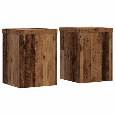 Kasvitelineet 2 kpl vanha puu 15x15x20 cm tekninen puu