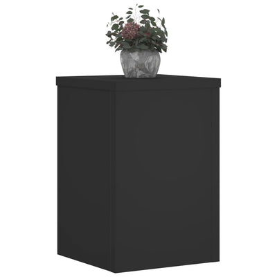 Kasvitelineet 2 kpl musta 20x20x30 cm tekninen puu