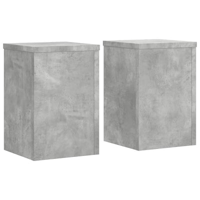 Kasvitelineet 2 kpl betoninharmaa 20x20x30 cm tekninen puu