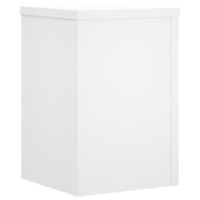 Kasvitelineet 2 kpl valkoinen 25x25x35 cm tekninen puu
