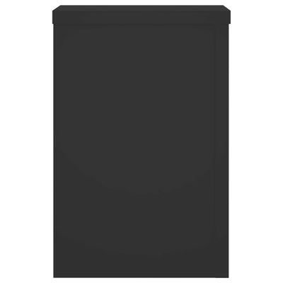 Kasvitelineet 2 kpl musta 25x25x35 cm tekninen puu