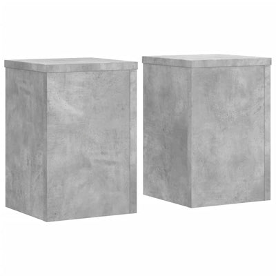 Kasvitelineet 2 kpl betoninharmaa 25x25x35 cm tekninen puu